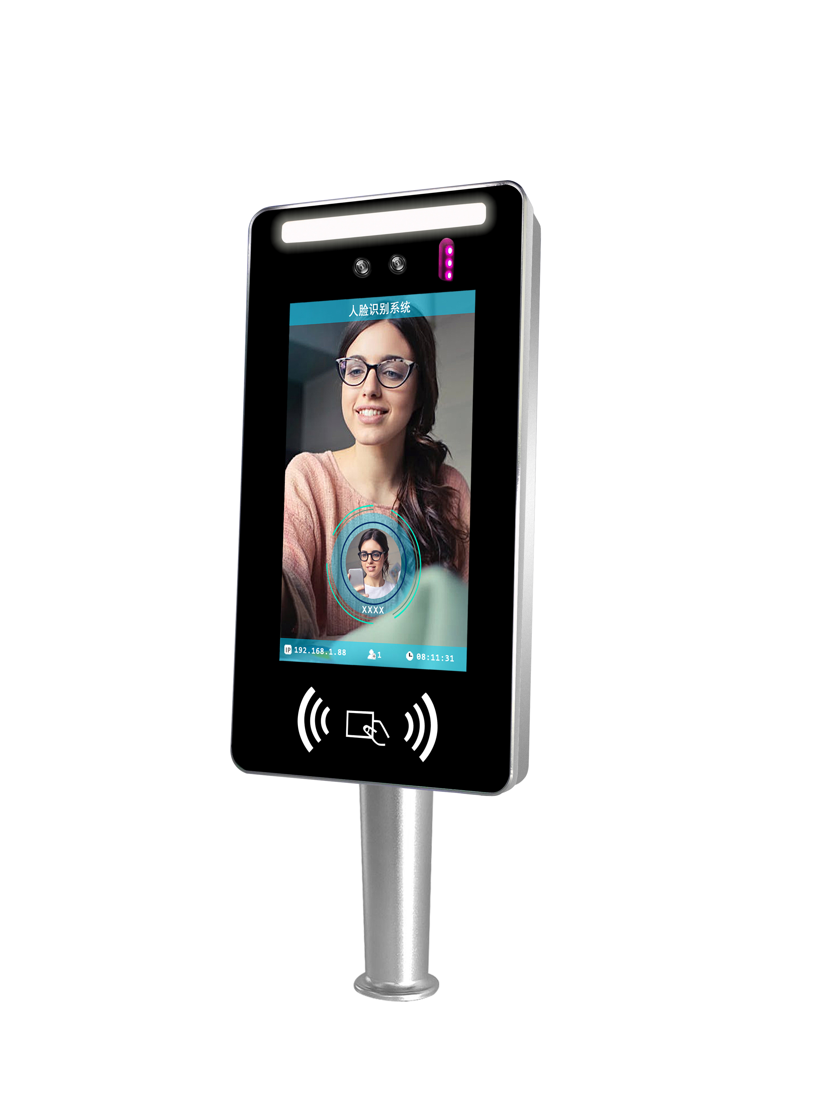 双目平板带刷卡正侧面